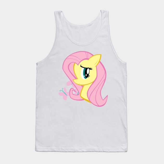 Pony Head: Fluttershy Tank Top by soldominotees